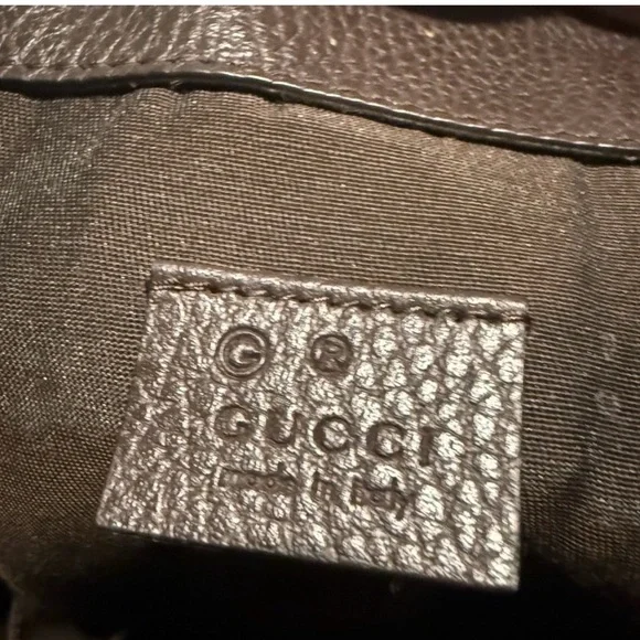 Gucci Tan and Brown Monogram Backpack - Picture 8 of 13